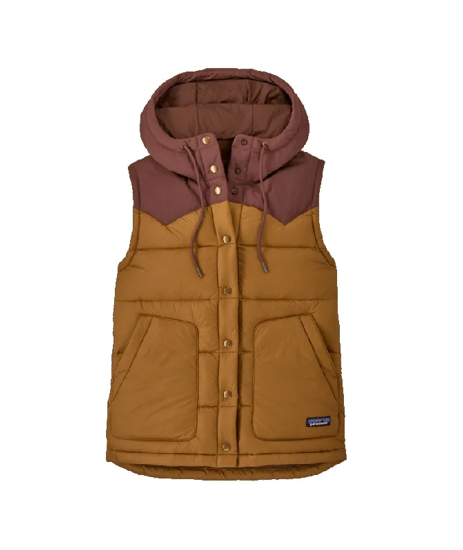 Patagonia Bivy Hooded Womens Vest Hoodie with Lining Warm Insulated