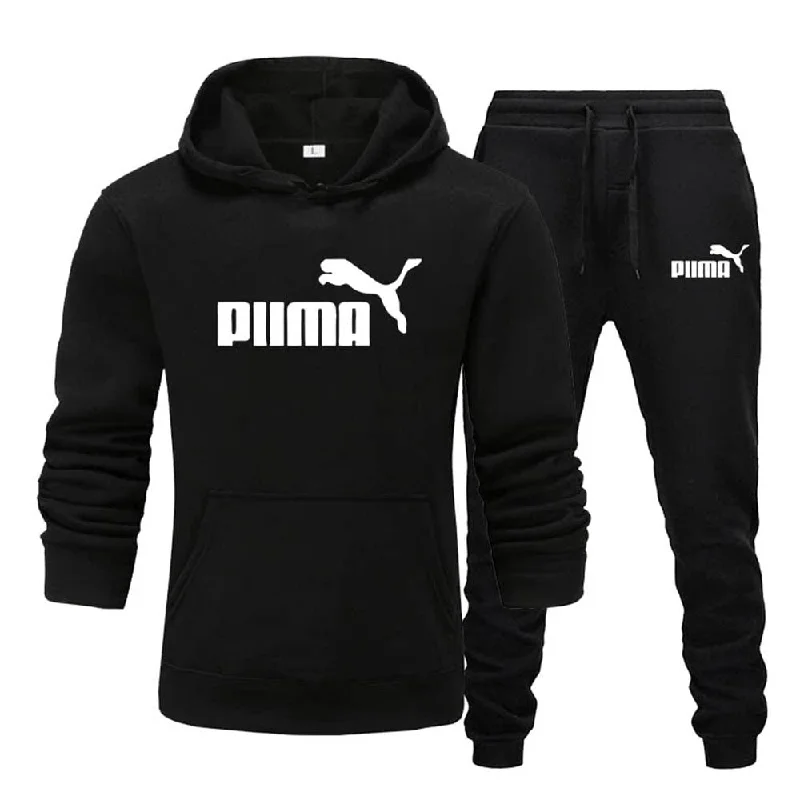 Fashion Hoodies + Pants Sports Suits Hoodie with Zipper Versatile Modern