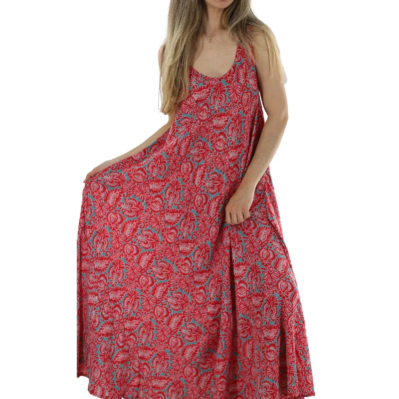 Flowy 'Vivia' Floral Maxi Dress Fashionable Halter Neck Maxi Dress