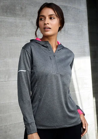 SW635L BizCollection Ladies Pace Hoodie Hoodie with Elastic Waist Stretchable Comfortable