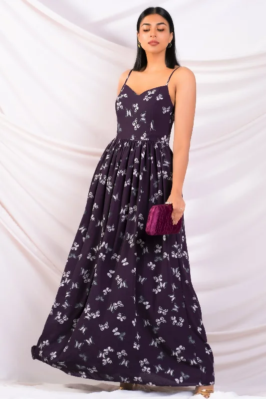 Sweetheart Aline Maxi Dress Stylish One-Shoulder Maxi Dress