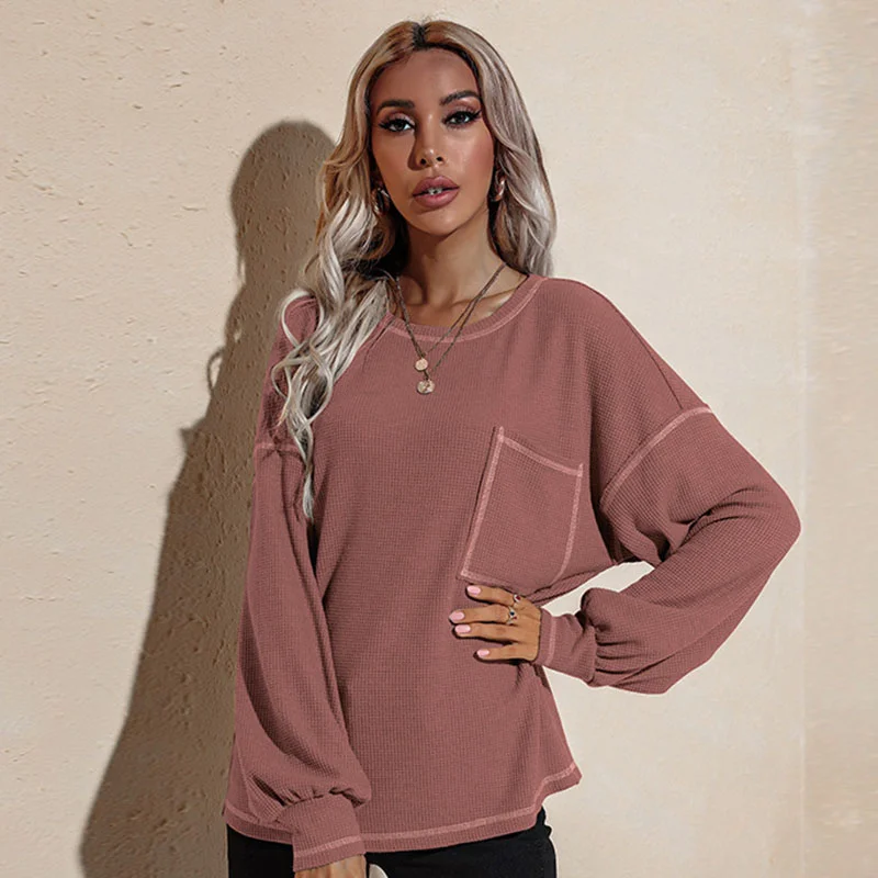 Women Causal Solid Color Sweatshirt Hoodie with Set-In Sleeves Structured Classic