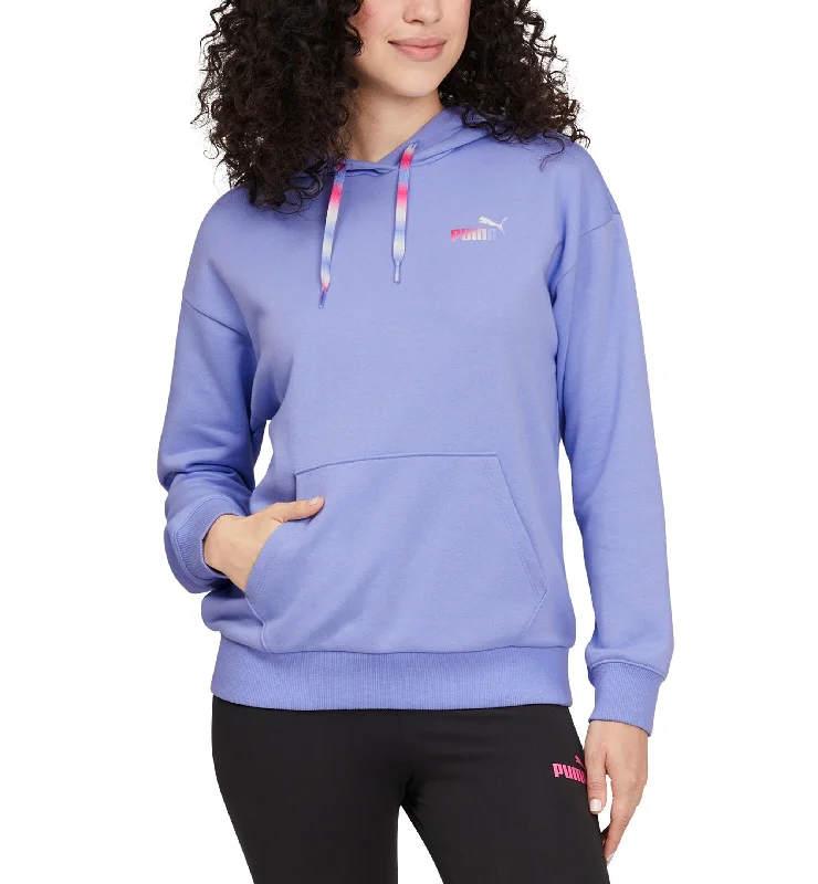 Women's Elevated Essential Ombr� French Terry Hoodie Hoodie with Lining Warm Insulated