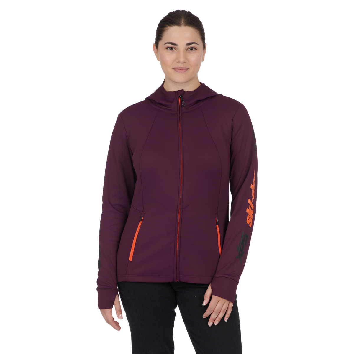 Ski-Doo Women's X-Team Edition Sno-X Zip Up Hoodie Hoodie with Oversized Fit Loose Comfortable