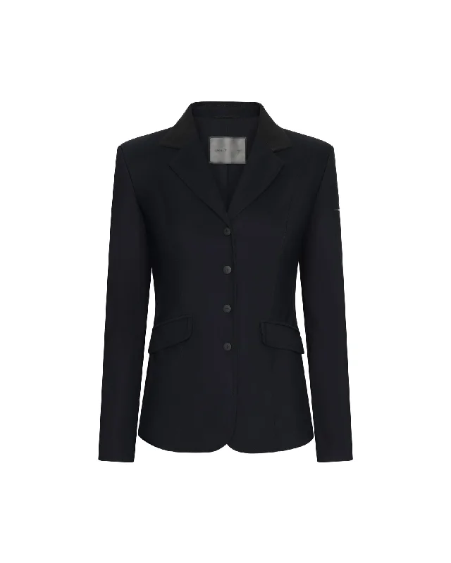 Aero Perforated Riding Jacket - Black Embroidered Jacket Appliqued Jacket Beaded Jacket