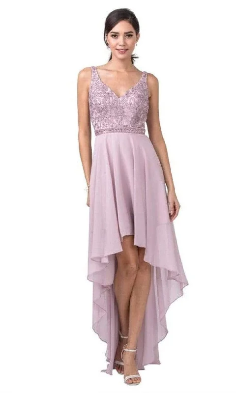 Aspeed Design - S2330 V-Neck A-Line Dress
