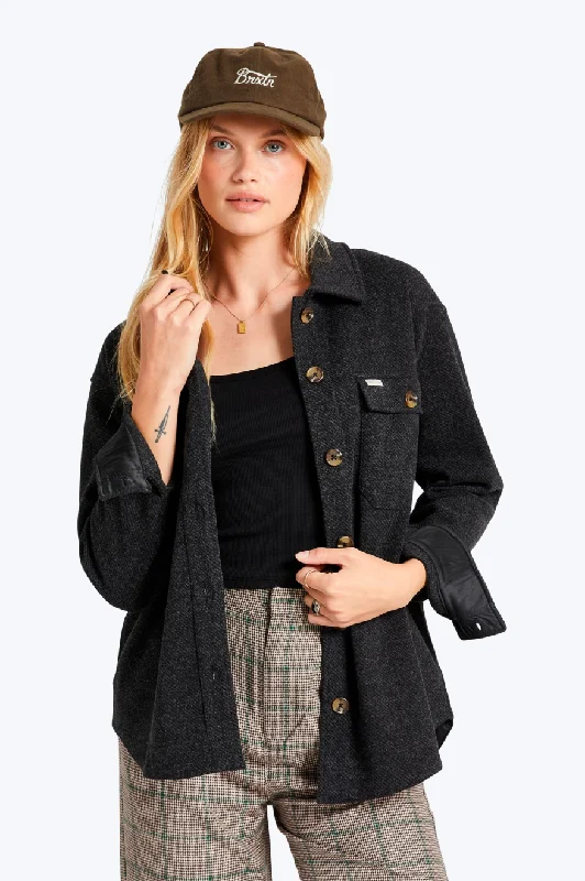 Bagby Shirt Jacket - Black Fitted Jacket Loose Jacket Oversized Jacket