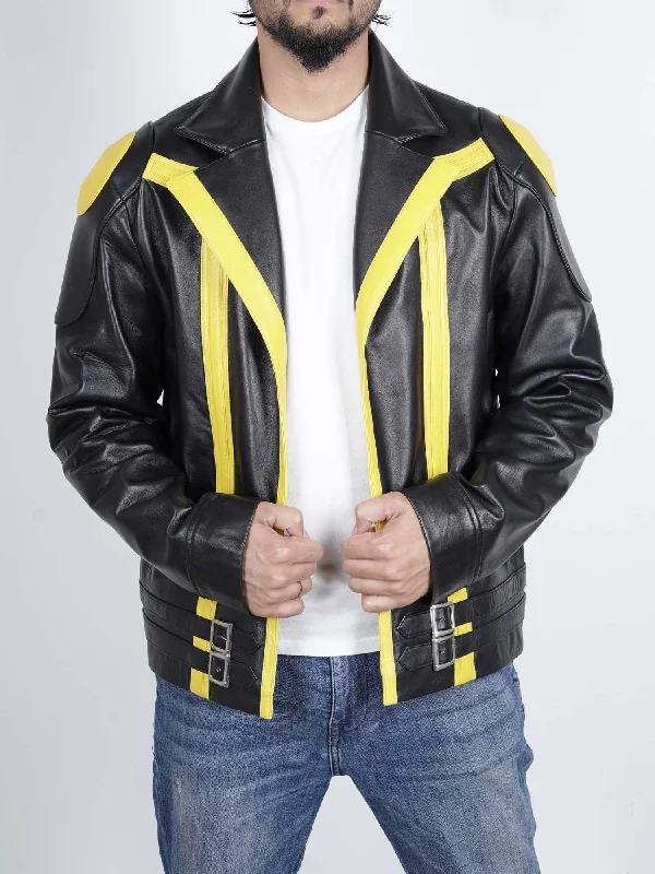 Mens Poke Spark Yellow Team Leader Jacket Anime Costume Cosplay Outfit Jacket Blazer Coat