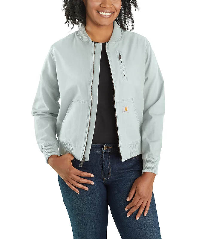 Carhartt Women's Canvas Bomber Jacket - Dew Drop Insulated Jacket Fitted Jacket Loose Jacket