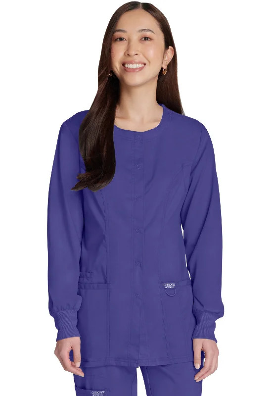 Cherokee Workwear Revolution Snap Front Scrub Jacket Cotton Jacket Linen Jacket Terry Jacket Cherokee Workwear Revolution Snap Front Scrub Jacket Cotton Jacket Linen Jacket Terry Jacket