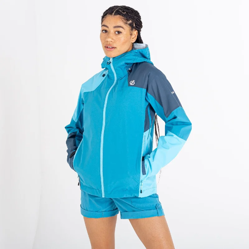 Dare2b Ladies Checkpoint III Waterproof Jacket-CAPRI BLUE Faux Fur Jacket Real Fur Jacket Shearling Jacket