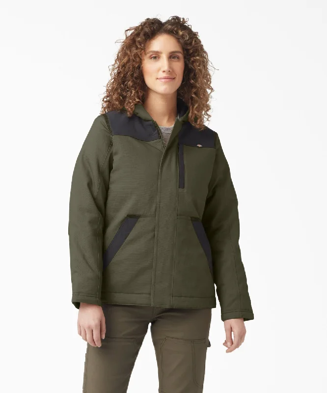 Dickies Women's Duratech Renegade Jacket - Moss Green Wool Jacket Cashmere Jacket Tweed Jacket