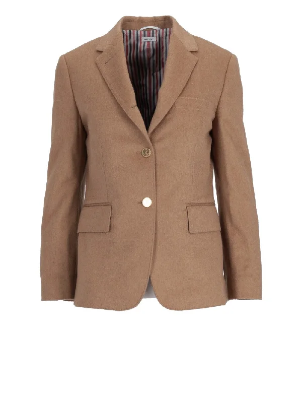 FIT 1 - CLASSIC SPORTCOAT IN  SOLID JACKET WEIGHT CAMEL HAIR Toggled Jacket Drawstring Jacket Belted Jacket