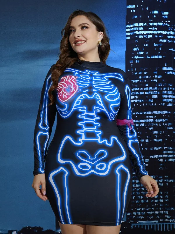 Skull Printing Dress