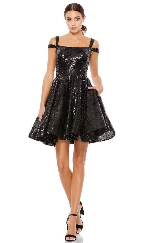 Ieena Duggal - 49484 Sequined Modest Prom A-Line Dress