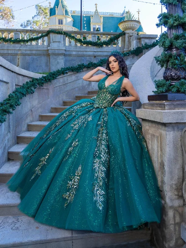 Lizluo Quince 26089 - Beaded Tulle Detail Ballgown