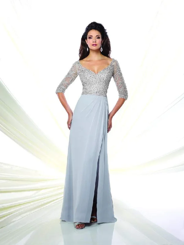 Montage by Mon Cheri 116942W Chiffon Sheath Dress