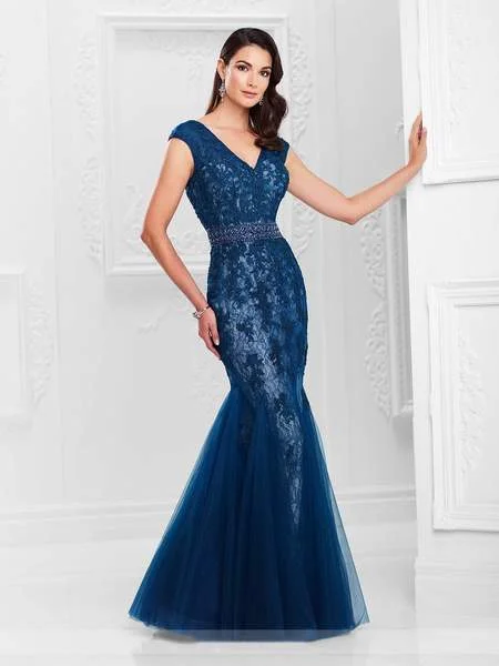 Montage by Mon Cheri - Trumpet Gown 117907 - 1 pc Champagne in Size 6 Available