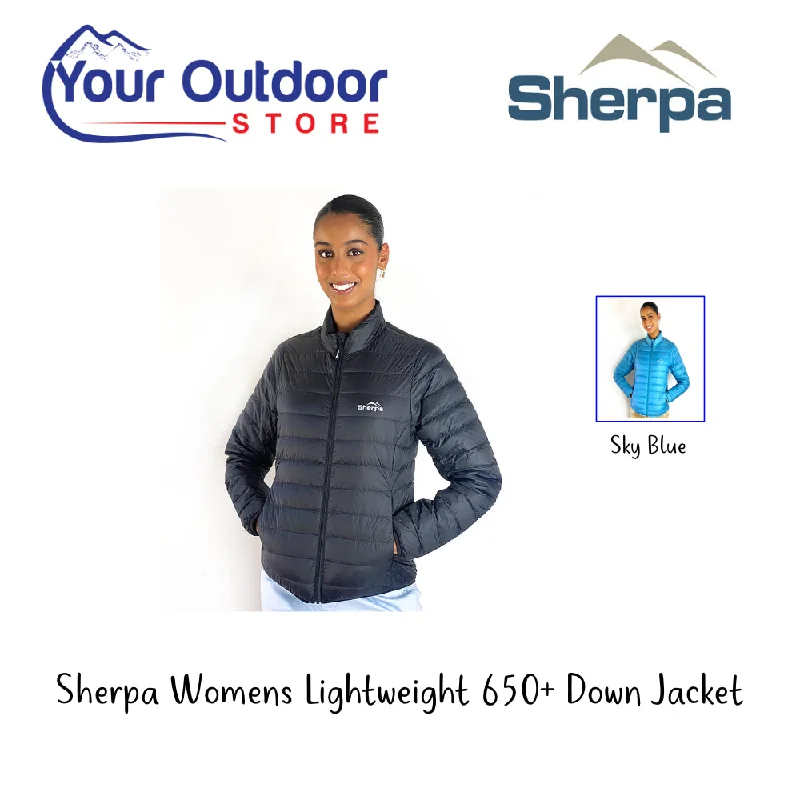 Sherpa Womens Lightweight 650+ Down Jacket Plaid Jacket Tartan Jacket Houndstooth Jacket