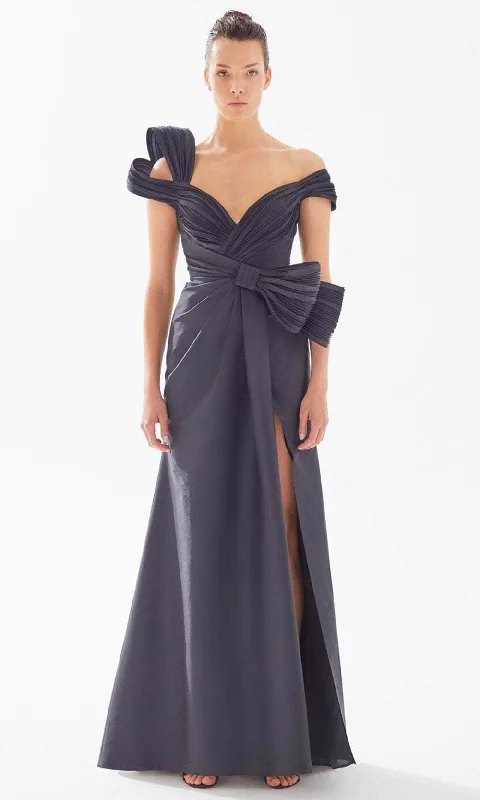 Tarik Ediz 98258 - Knotted Bow Evening Gown
