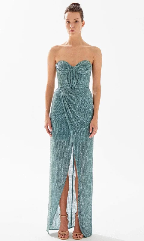 Tarik Ediz 98331 - Beaded Sweetheart Evening Gown