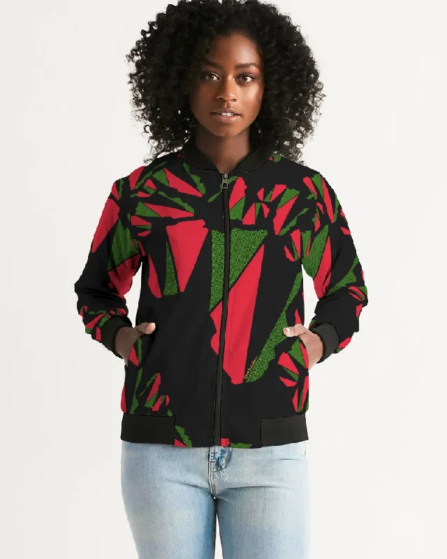 The REAL RBG: RED, BLACK, and GREEN Women's Bomber Jacket Appliqued Jacket Beaded Jacket Sequined Jacket The REAL RBG: RED, BLACK, and GREEN Women's Bomber Jacket Appliqued Jacket Beaded Jacket Sequined Jacket