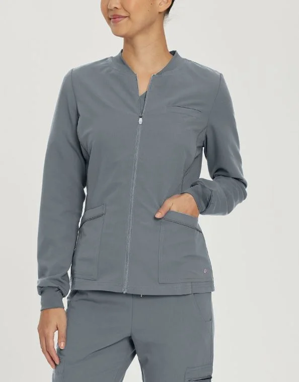 White Cross V-Tess Women's 3-Pocket Warm-Up Scrub Jacket Print Jacket Jacquard Jacket Embroidered Jacket White Cross V-Tess Women's 3-Pocket Warm-Up Scrub Jacket Print Jacket Jacquard Jacket Embroidered Jacket