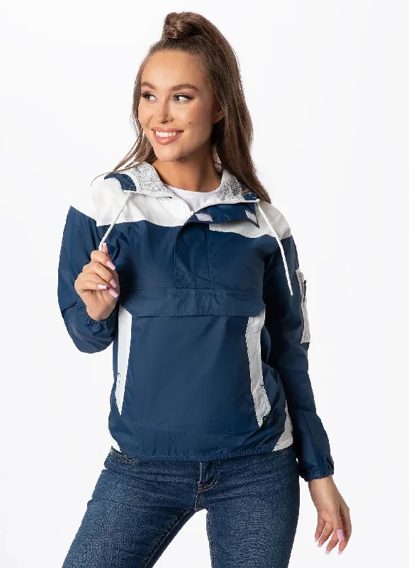 Women's kangaroo hooded jacket Terella Tiered Jacket Buttoned Jacket Zippered Jacket