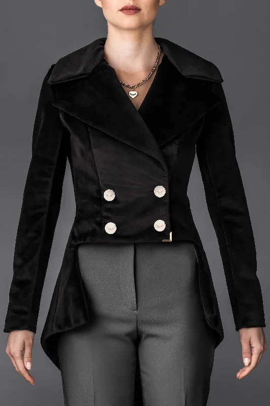 Women's Black Jacket Gloria Denim Jacket Leather Jacket Suede Jacket