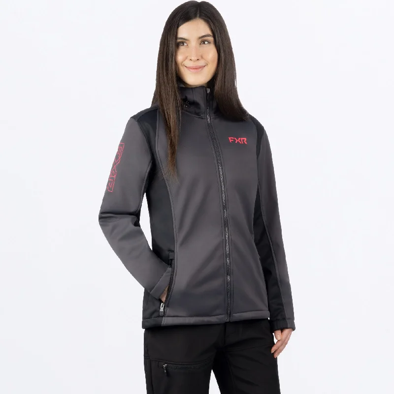 Women's Pulse Softshell Jacket Welt Pockets Slit Pockets Flap Pockets