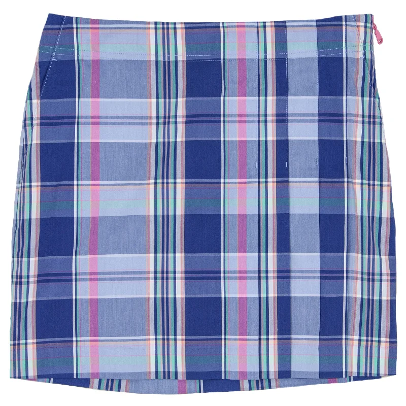 Polo Golf Plaid Stretch 17in Womens Golf Skort pencil skirt chic