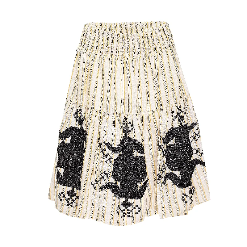 Skirt With Embroidery Acapulco linen skirt airy