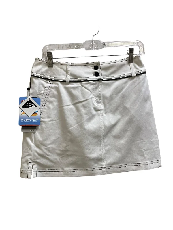 Skort By Adidas In White, Size: 0 linen skirt relaxed