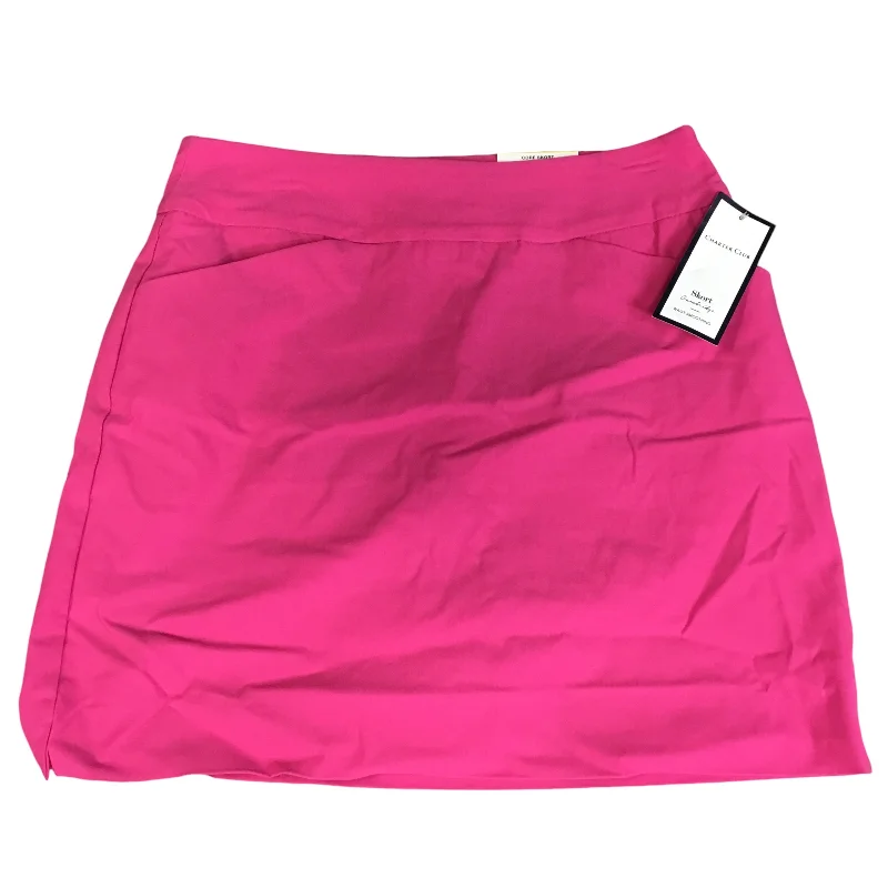 Skort By Charter Club In Pink, Size: M tiered skirt playful