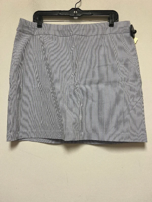 Skort By Chicos In Striped Pattern, Size: 14 maxi skirt elegant