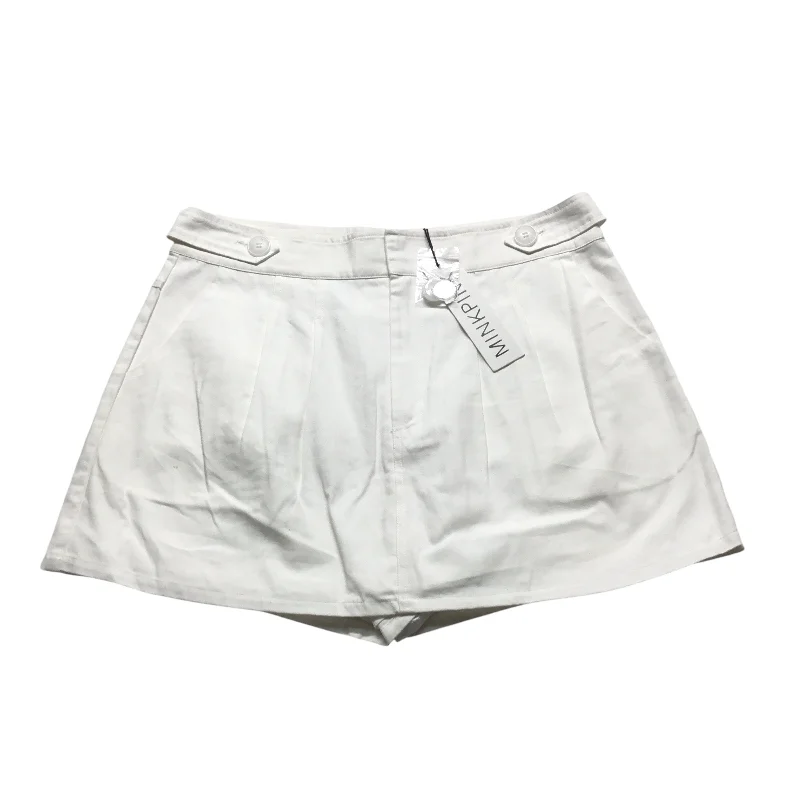 Skort By Minkpink In White, Size: L cashmere skirt soft