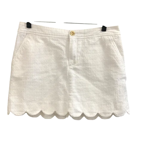 Skort Designer By Lilly Pulitzer In White, Size: 4 lace skirt elegant